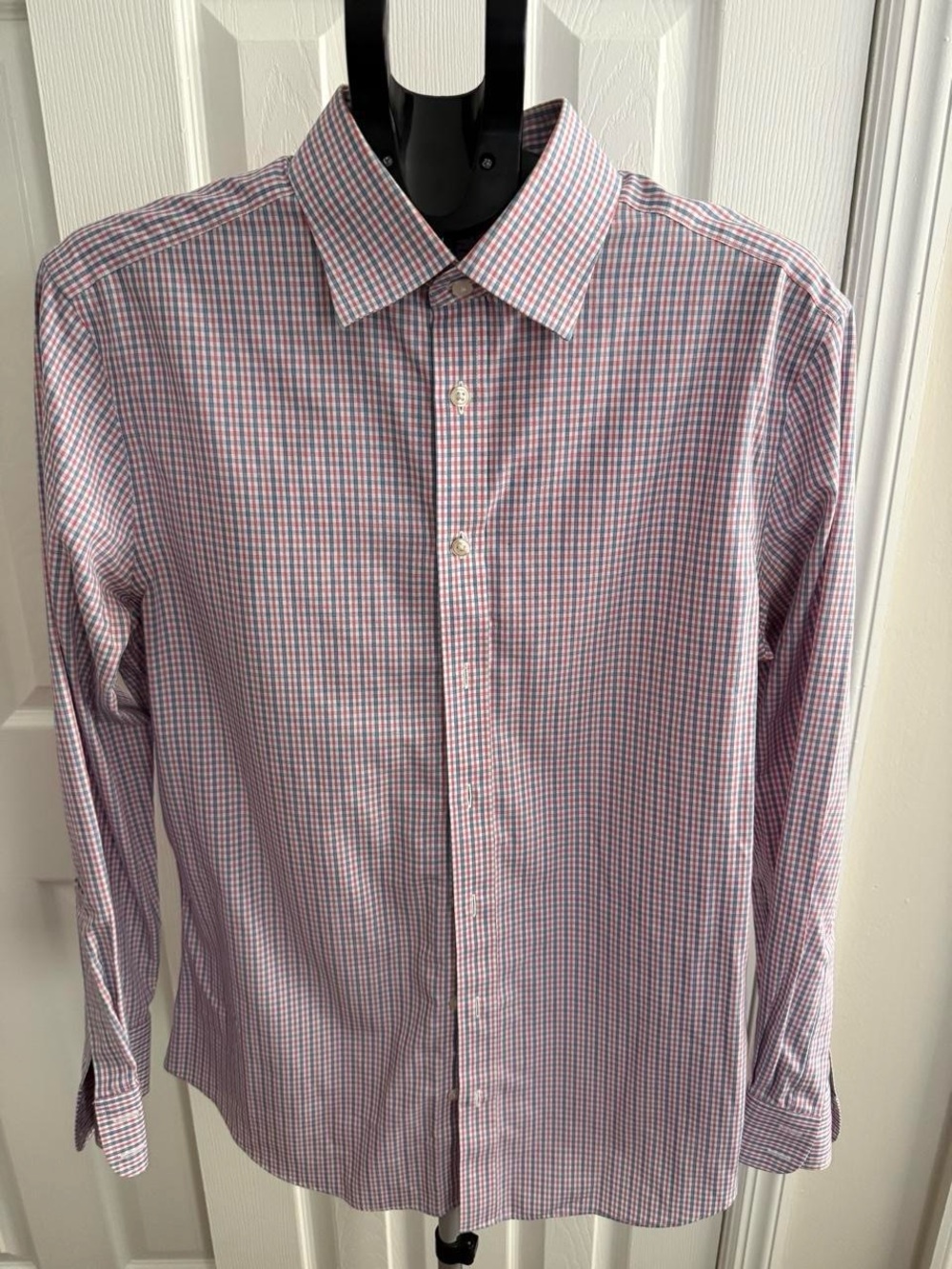Charles Tyrwhitt Pink and Blue Check Dress Shirt
